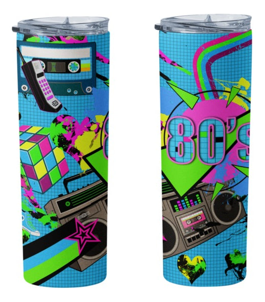 Termo Botella Térmica Los 80' S, Retro Música Casete