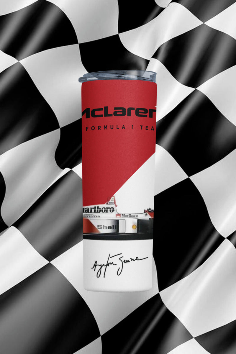 Termo Botella Térmica F1 Auto Ayrton Senna Carrera Formula 1