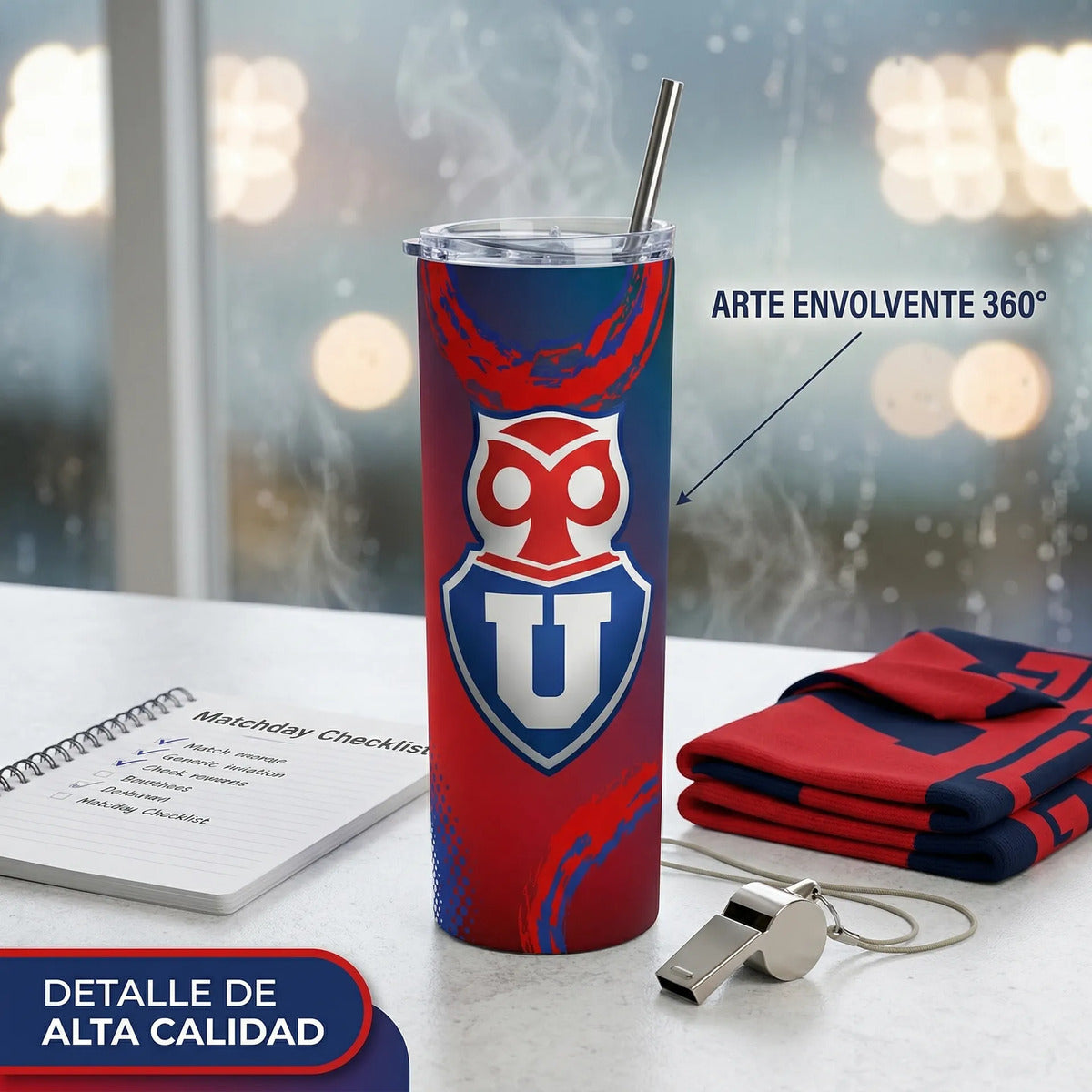 Termo Botella Térmica Club Universidad Chile Fanático