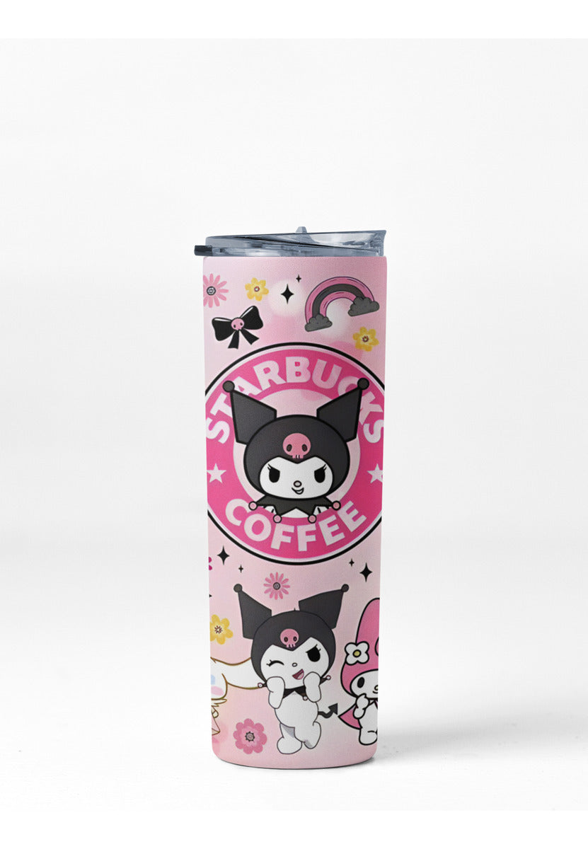 Termo Botella Térmica Tumbler Kuromi Hello Kitty