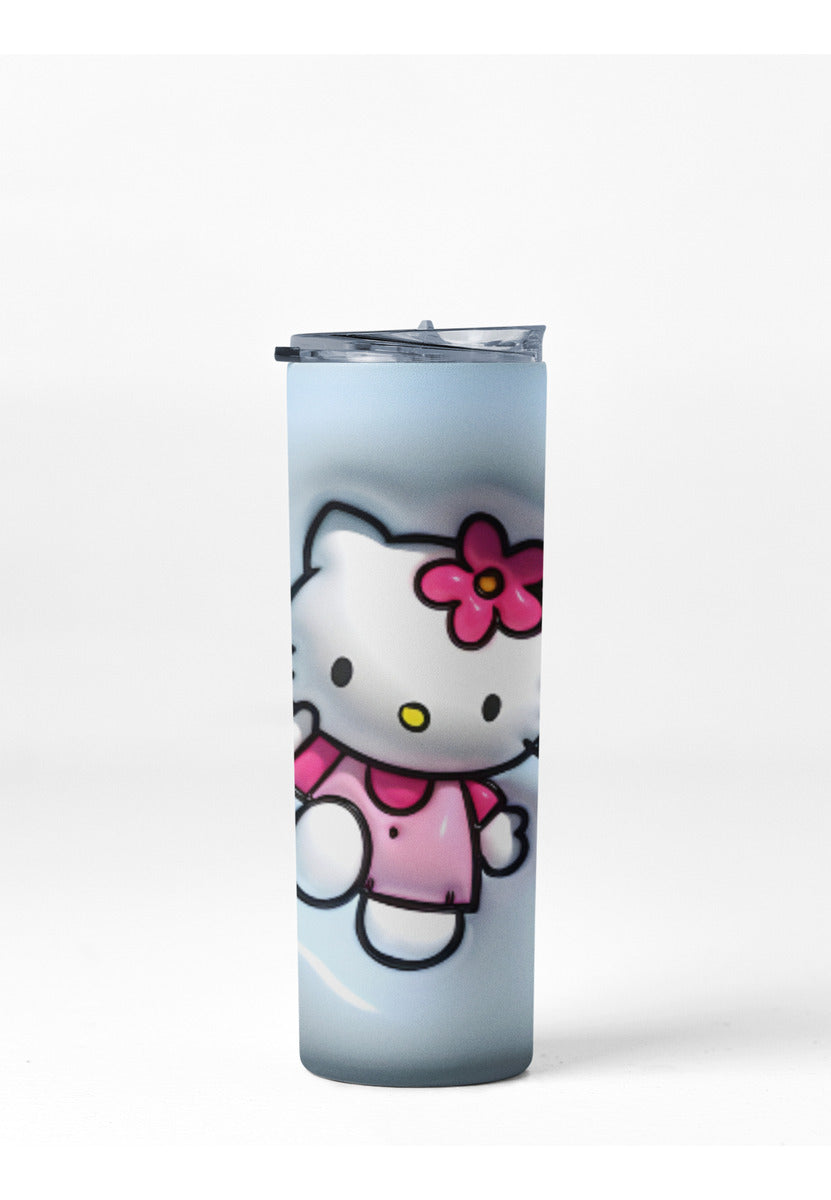 Termo Botella Térmica Tumbler Hello Kitty Flores