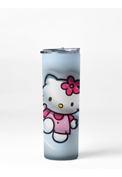 Termo Botella Térmica Tumbler Hello Kitty Flores