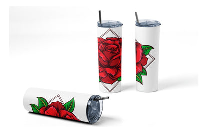 Termo Botella Agua Terminca Acero Inoxidable Rosa Roja