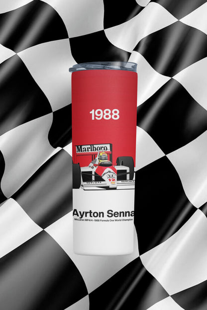 Termo Botella Térmica F1 Auto Ayrton Senna Carrera Formula 1