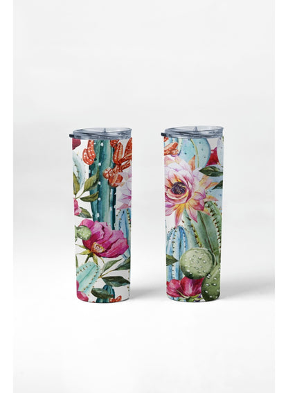 Termo Botella Térmica De Acero Inoxidable Flores Femenino