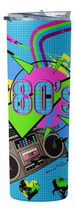 Termo Botella Térmica Los 80' S, Retro Música Casete