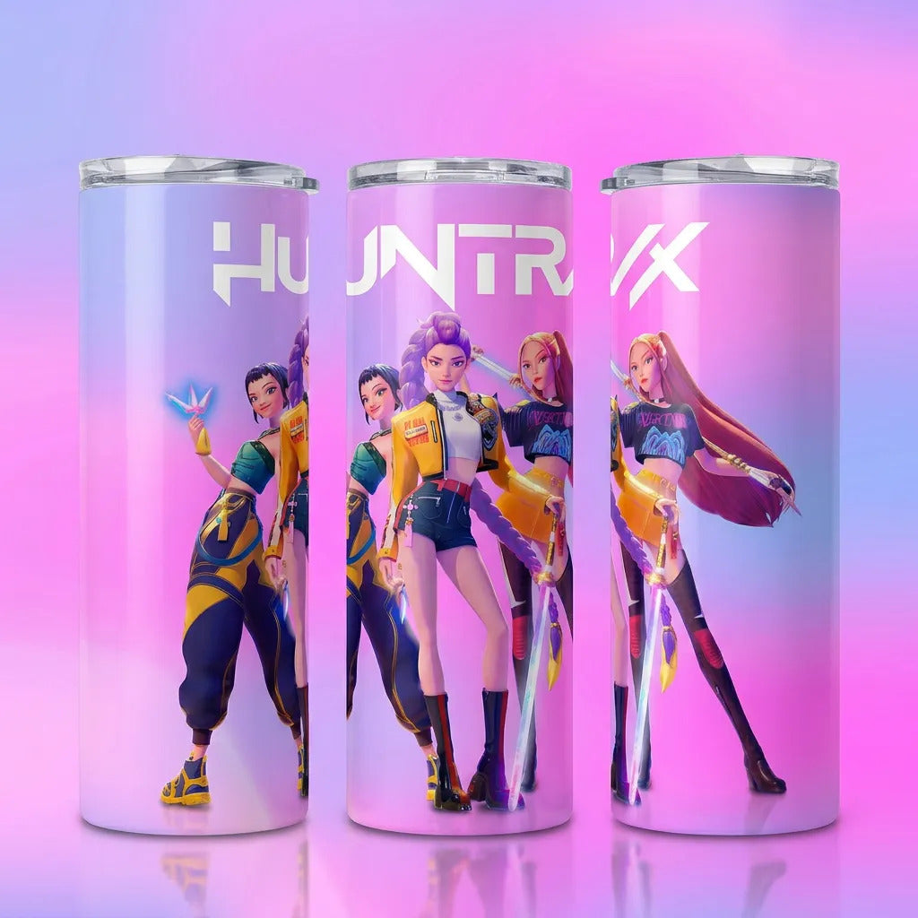 Termo Botella Térmica K-pop Demon Hunters Rumi Zoey Mira Mus