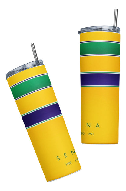 Termo Botella Térmica F1 Auto Ayrton Senna Carrera Formula 1