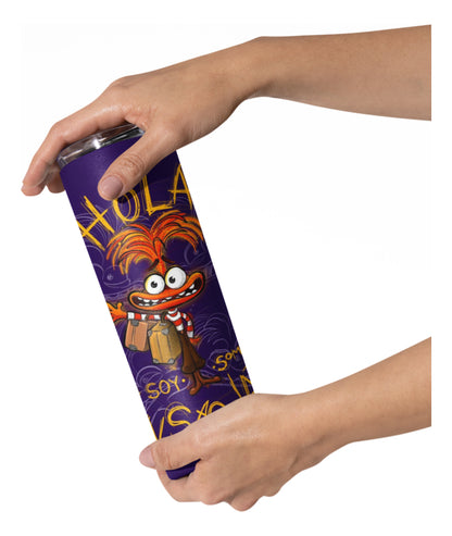 Termo Botella Térmica Inside Out 2 Hola Soy Ansiedad Peli