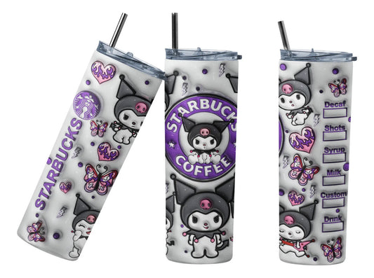 Termo Botella Térmica Tumbler Kuromi 2 Hello Kitty