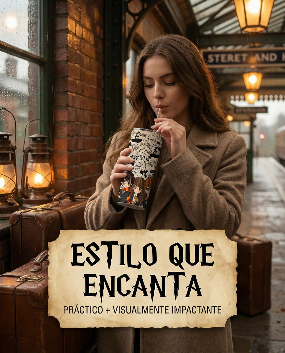 Termo Botella Térmica Harry Potter, Hermione Ron