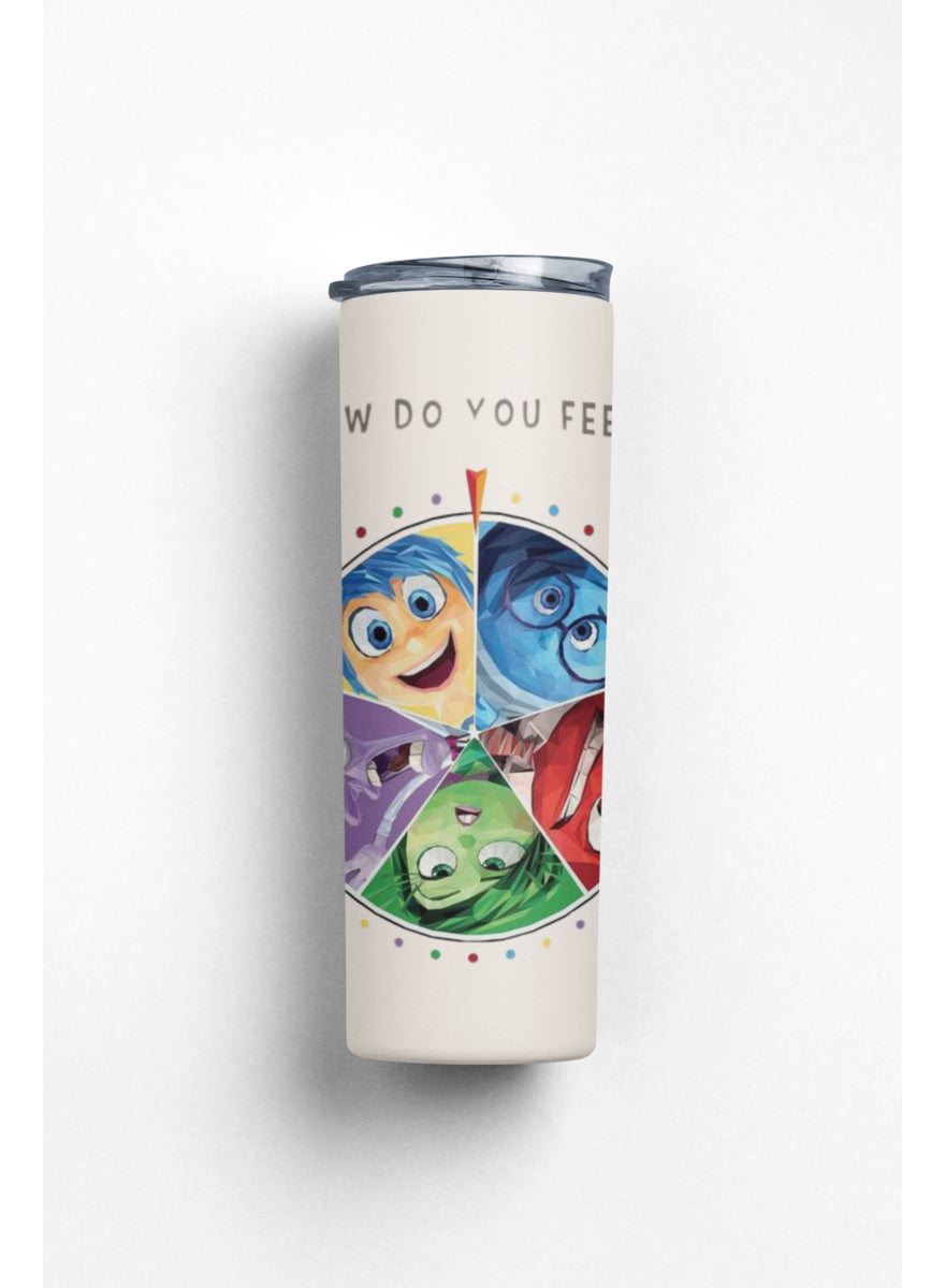 Termo Botella Térmica Inside Out Alegría Tristeza Furia Peli