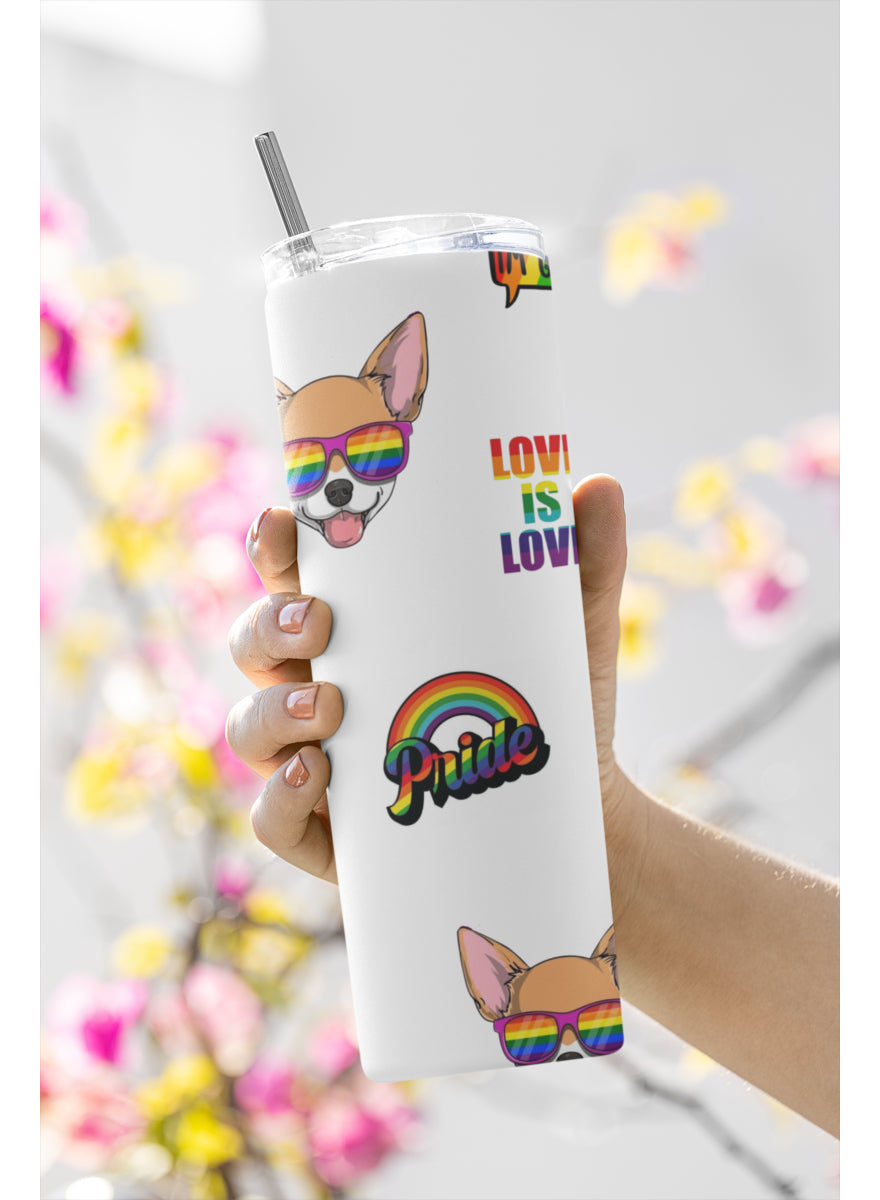 Termo Botella Térmica Orgullo Lgtb Arcoiris Bandera
