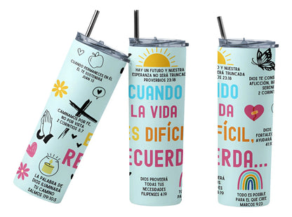 Termo Botella Térmica Cristiano Versículos Bíblicos Evangéli