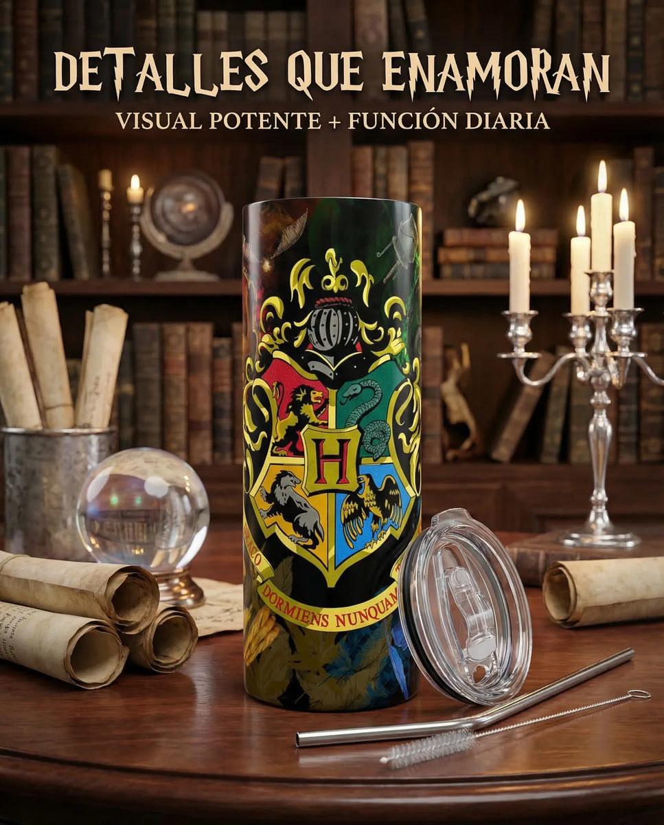 Termo Botella Térmica Hogwarts Harry Potter Las Cuatro Casas
