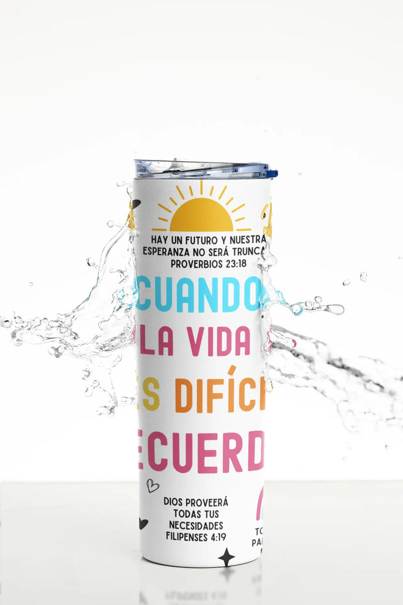 Termo Botella Térmica Cristiano Versículos Bíblicos Evangéli