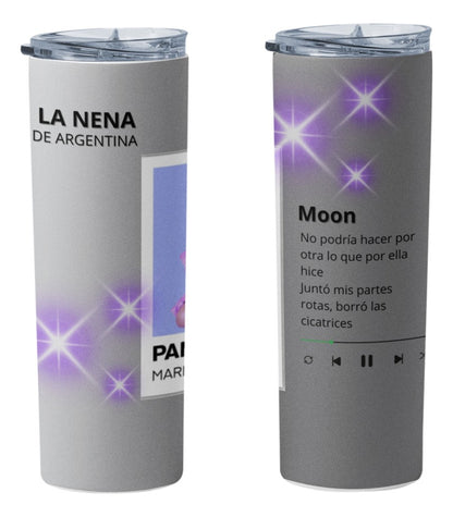 Termo Botella Térmica Maria Becerra La Nena Cancion Moon