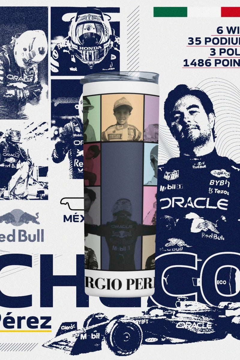 Termo Botella Térmica F1 Mug Sergio Pérez A Carrera Formula1