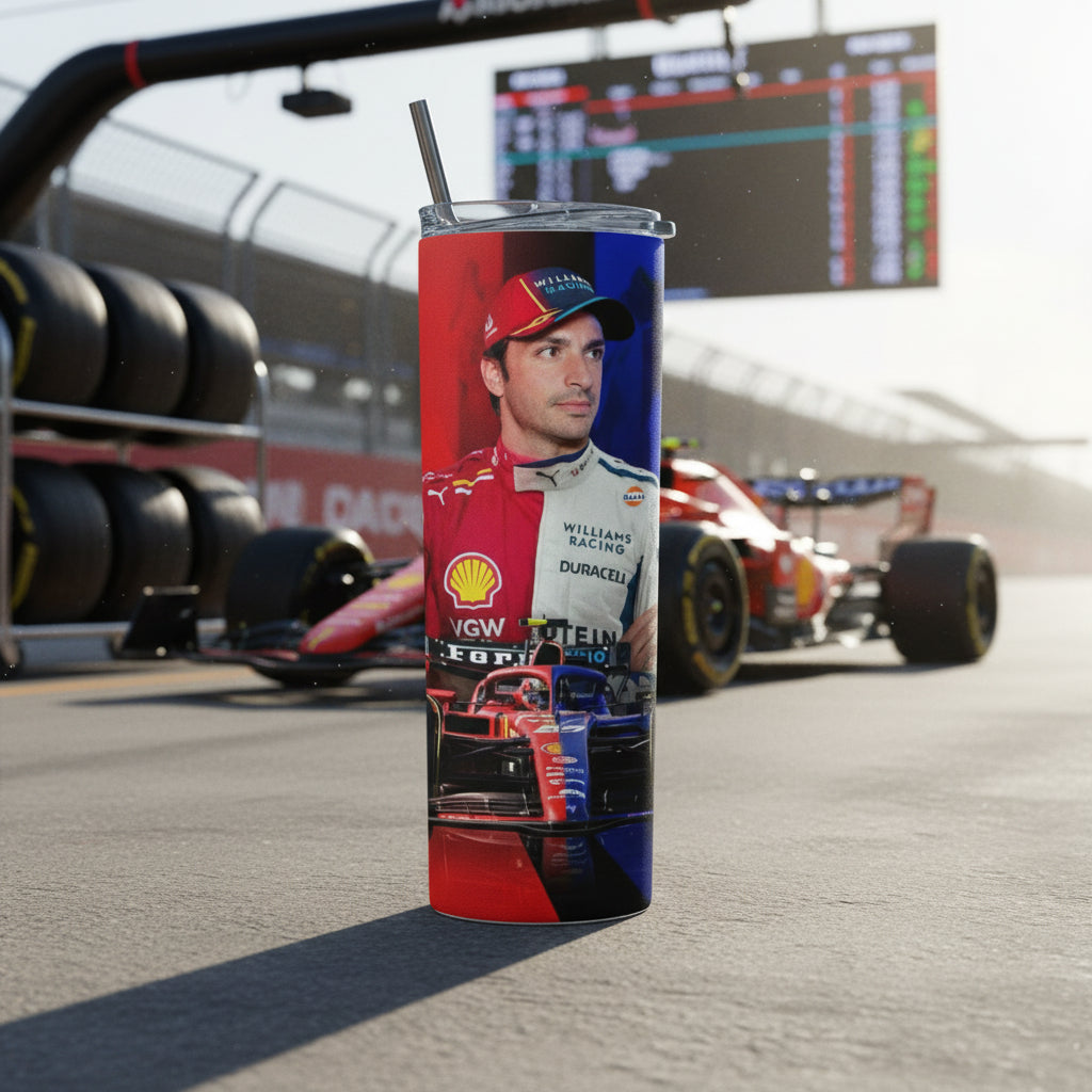 Termo Botella Térmica F1 Auto Carlos Sainz Formula 1 Carrera
