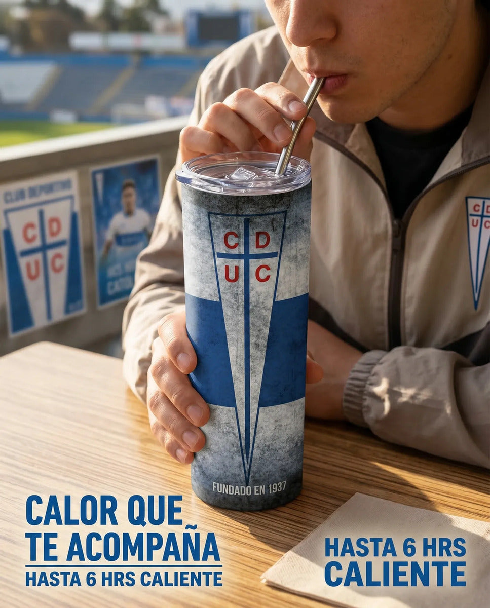 Termo Botella Térmica De Universidad Católica Fanático Uc
