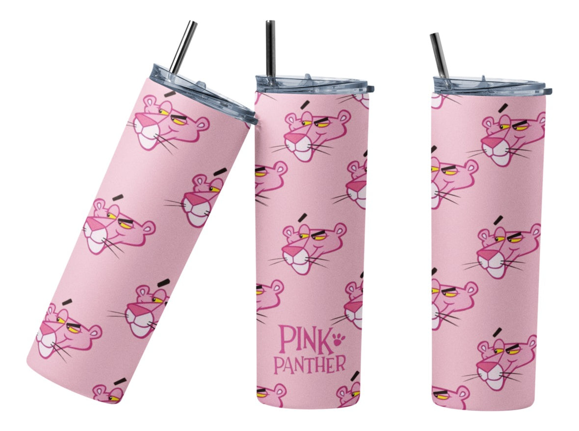 Termo Botella Térmica Animacion Pantera Rosa Cabeza