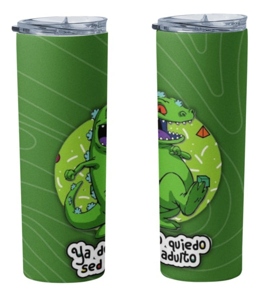 Termo Botella Térmica Rugrats Dinosaurio Reptar Dibujo