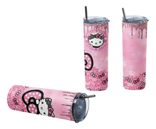 Termo Botella Térmica Tumbler Hello Kitty Rosa