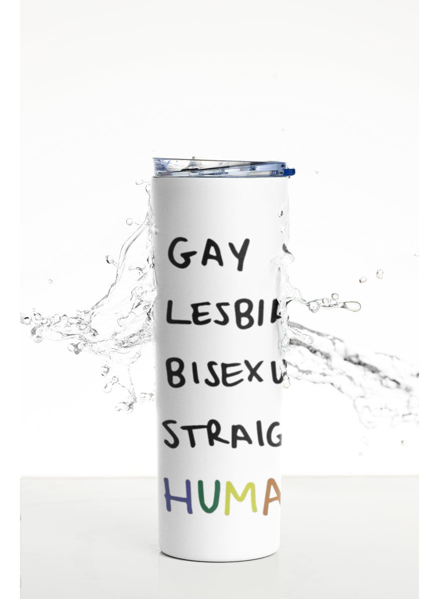 Termo Botella Térmica Orgullo Lgtb Arcoiris Lgbtiq Human
