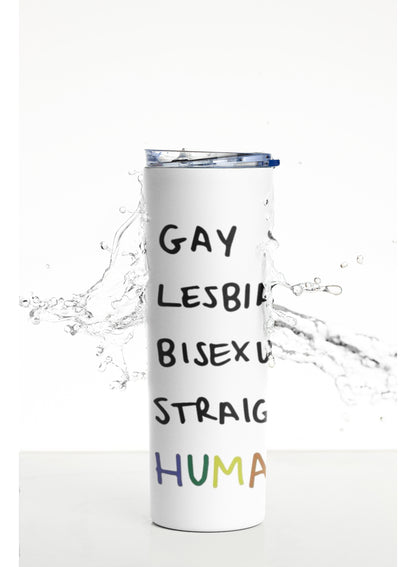 Termo Botella Térmica Orgullo Lgtb Arcoiris Lgbtiq Human