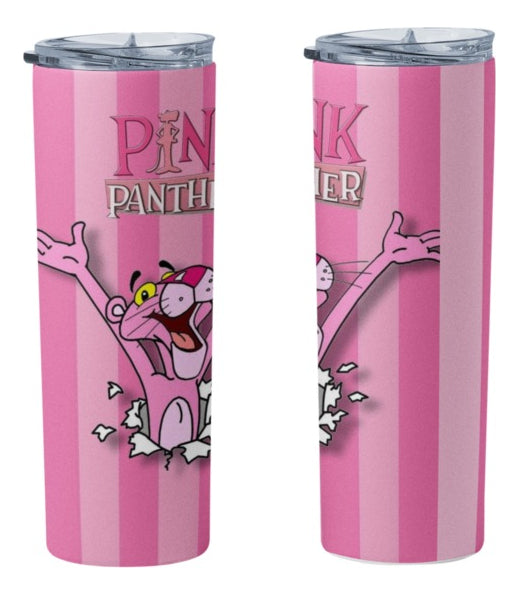 Termo Botella Térmica Pantera Rosa Animación Pink Infantil