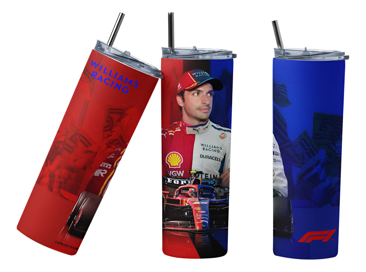 Termo Botella Térmica F1 Auto Carlos Sainz Formula 1 Carrera