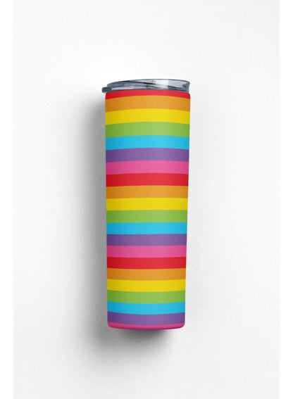 Termo Botella Agua Terminca Acero Inoxidable Arcoiris Retro