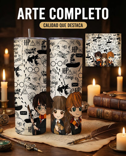Termo Botella Térmica Harry Potter, Hermione Ron