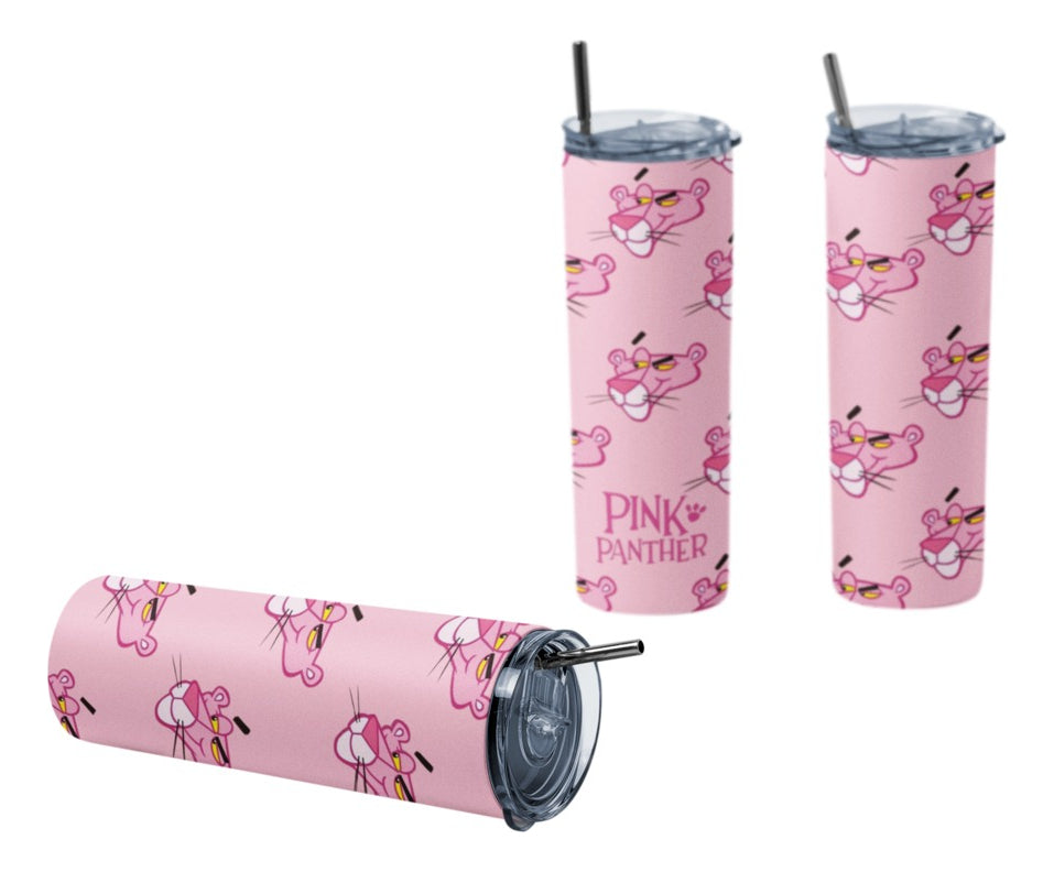 Termo Botella Térmica Animacion Pantera Rosa Cabeza