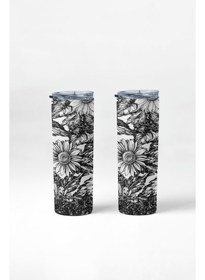 Termo Botella Agua Terminca Acero Inoxidable Flor De 600ml