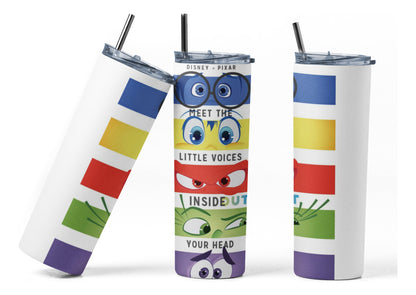 Termo Botella Térmica Inside Out Alegría Furia Pelicula