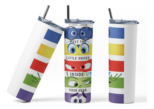 Termo Botella Térmica Inside Out Alegría Furia Pelicula