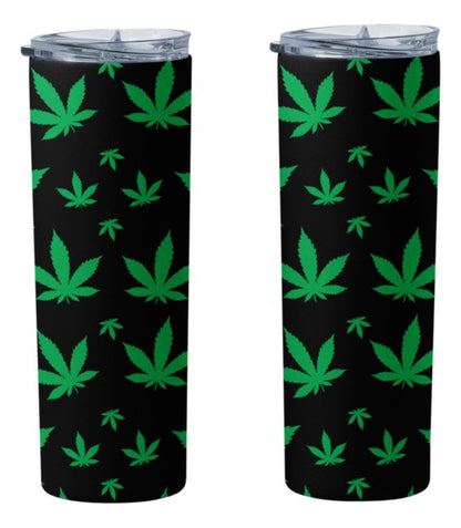 Termo Botella Térmica Acero Inoxidable Marihuana Cannabis