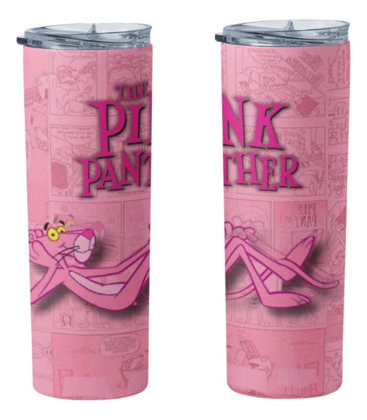 Termo Botella Térmica Pantera Rosa Cabeza Animacion