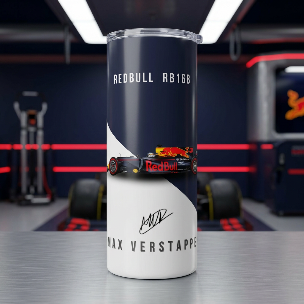 Termo Botella Térmica Red Bull Racing RB16 Max Verstappen F1 | Merch Fórmula 1