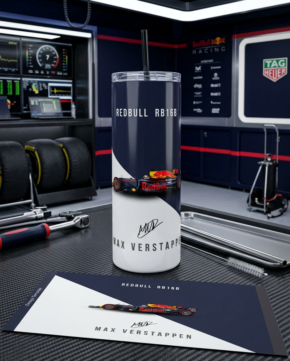 Termo Botella Térmica Red Bull Racing RB16 Max Verstappen F1 | Merch Fórmula 1
