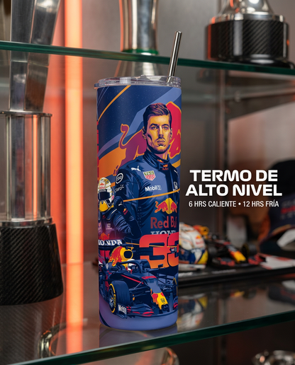 Termo Botella Térmica Formula 1 Auto Max Verstappen F1