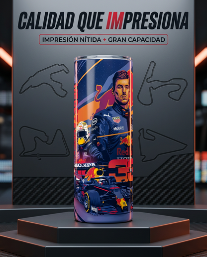 Termo Botella Térmica Formula 1 Auto Max Verstappen F1