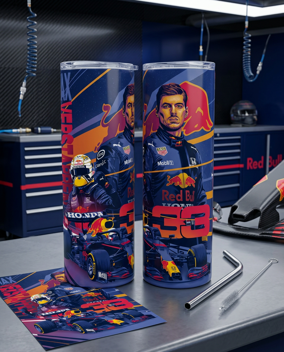 Termo Botella Térmica Formula 1 Auto Max Verstappen F1