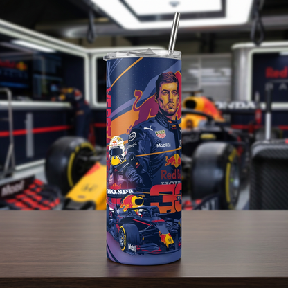 Termo Botella Térmica Formula 1 Auto Max Verstappen F1