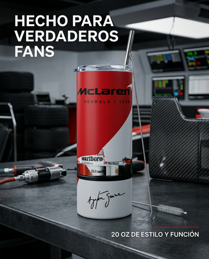 Termo Botella Térmica F1 Auto Ayrton Senna Carrera Formula 1