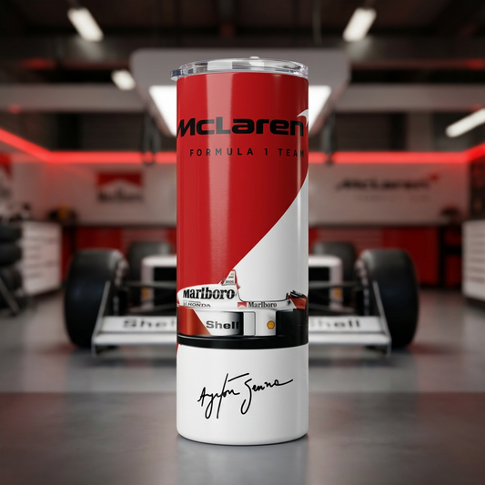 Termo Botella Térmica F1 Auto Ayrton Senna Carrera Formula 1
