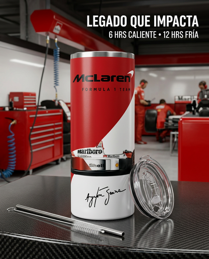 Termo Botella Térmica F1 Auto Ayrton Senna Carrera Formula 1