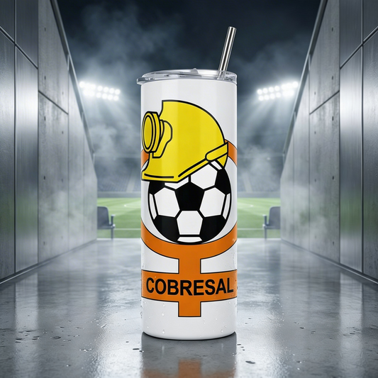 Termo Botella Térmica De Cobresal Los Mineros Albinaranja Futbol