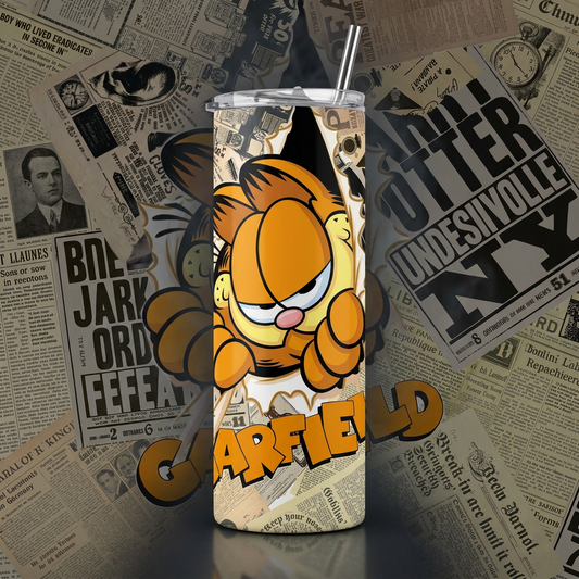 Termos Botella De Agua De Garfield Acero Inoxidable De 600 ML TV